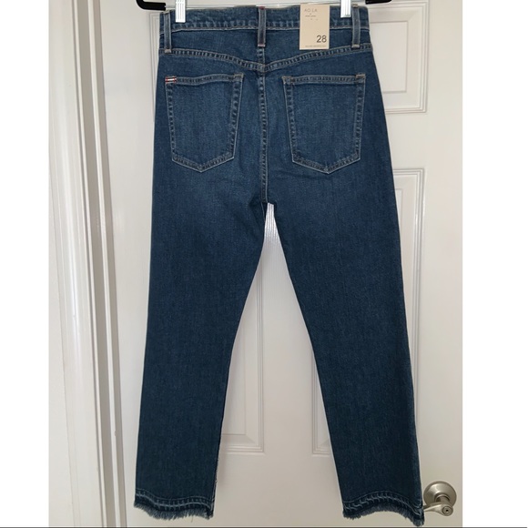 Alice & Olivia Denim Trouser jeans with silver stud embellishments–– NWT - Picture 13 of 16